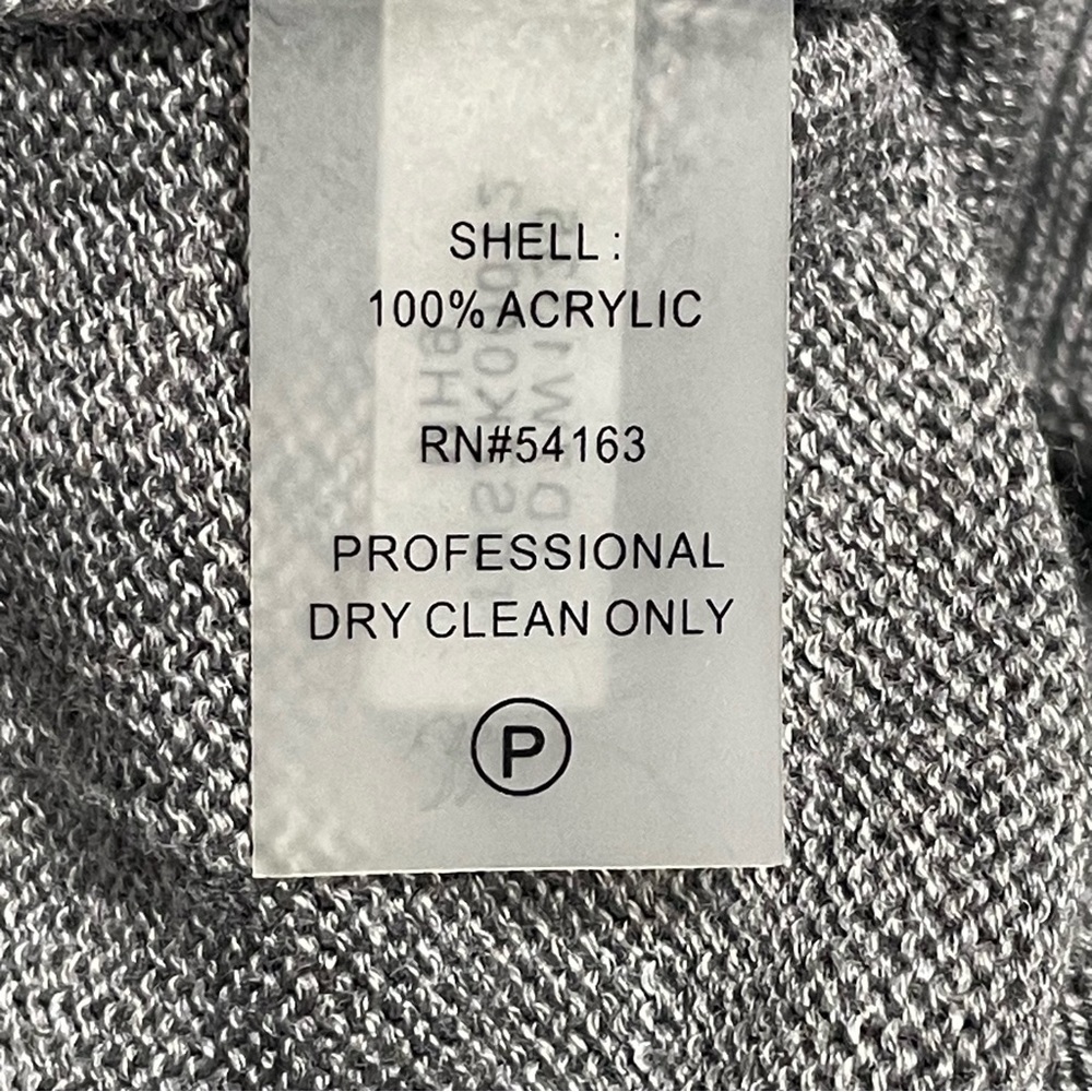 Tommy Hilfiger Embellished Heart Sweater Dress Size Large Gray Red Blue - Picture 7 of 11